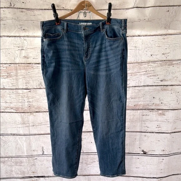 Lands' End Women’s Size 20W Blue Jeans - Picture 1 of 5